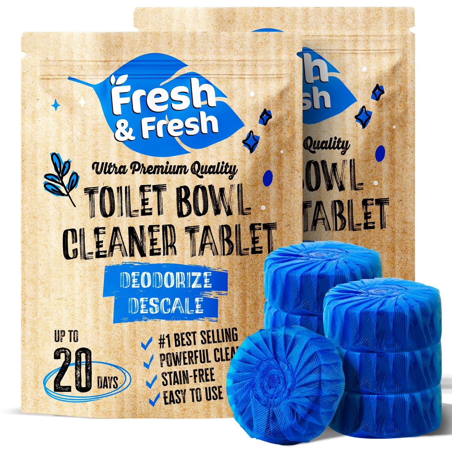 Fresh & Fresh Toilet Bowl Cleaning Tablets (50 Tablets)